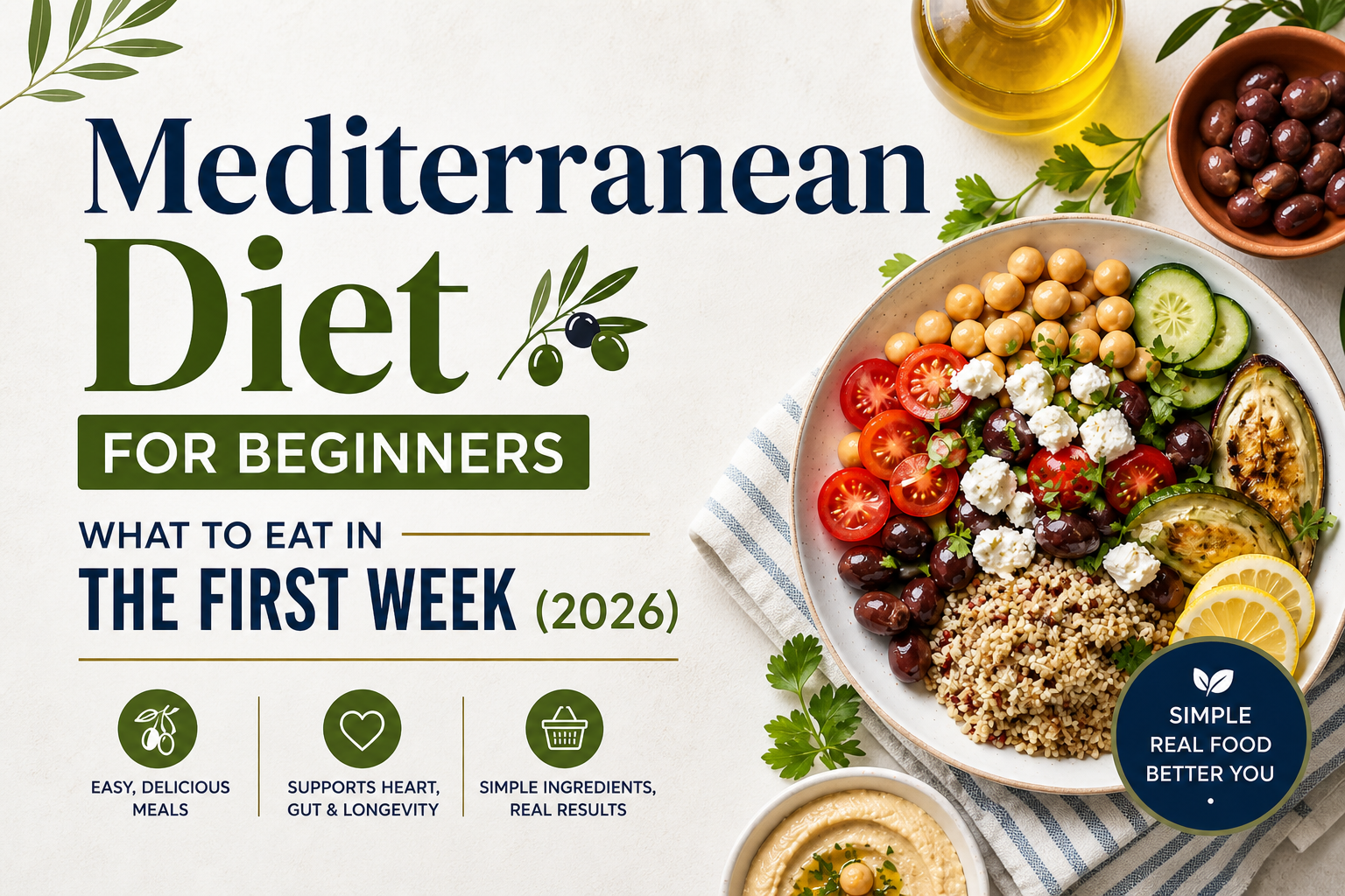 Mediterranean Diet for Beginners: What to Eat in the First Week (2026)