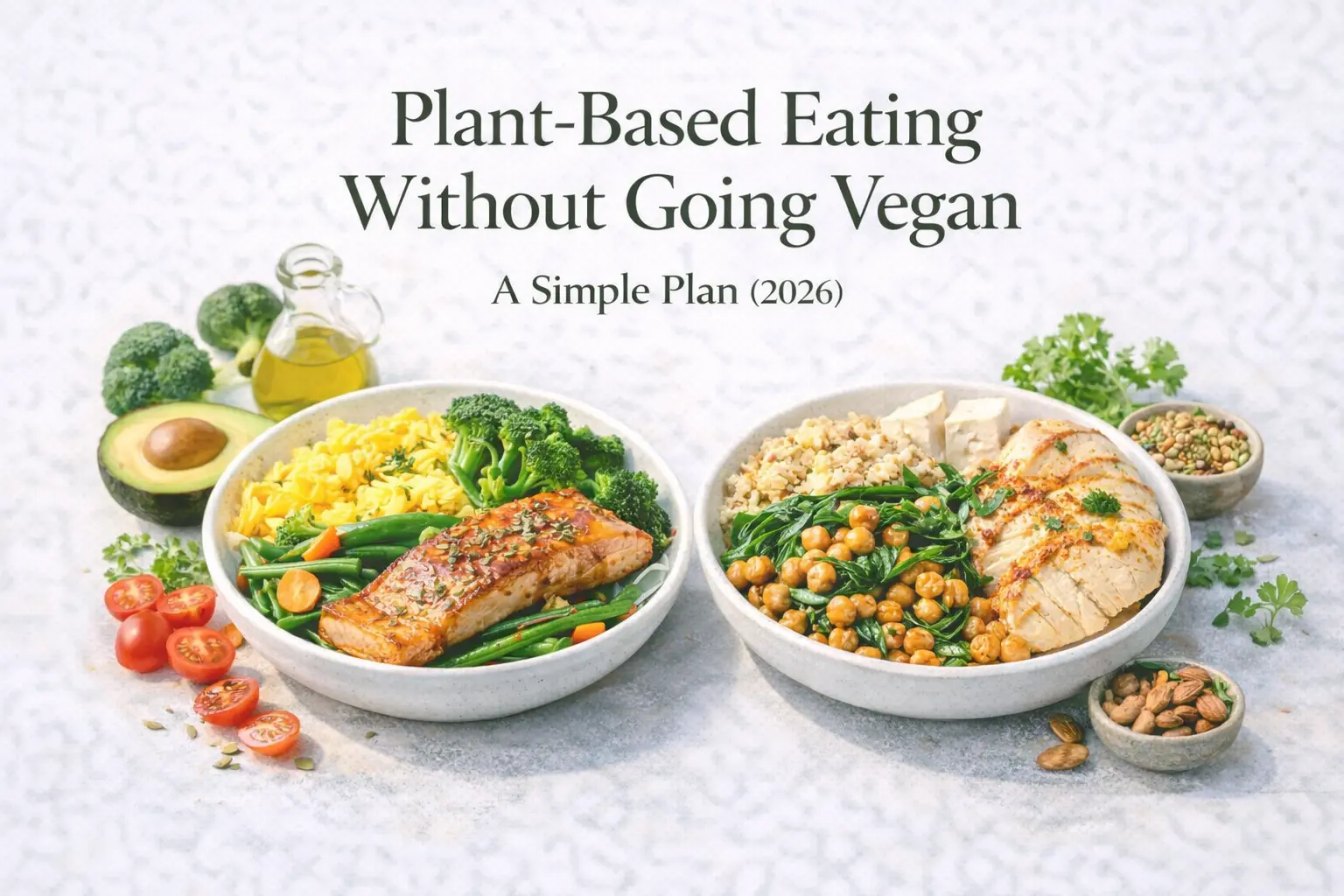 Plant-Based Eating Without Going Vegan: A Simple Plan (2026)